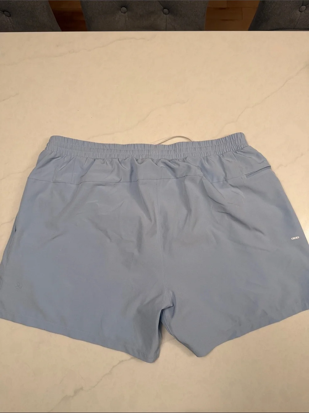 lululemon athletica Men's Sky Blue Athletic Drawstring Shorts